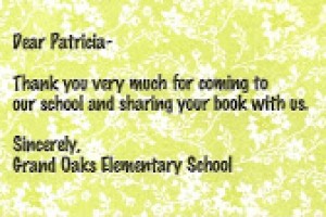 Author Day at Grand Oaks Elementary School