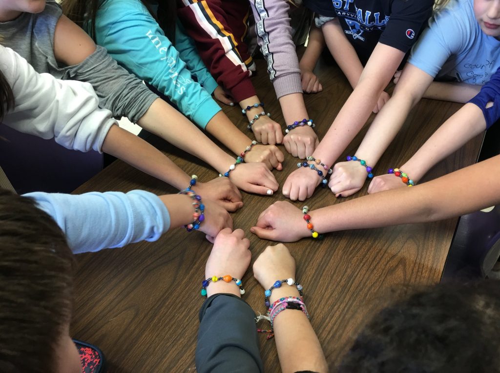 Bracelet fundraiser -- NEEMA math lesson