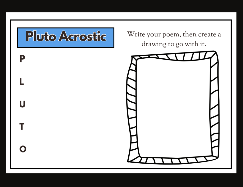 Pluto-acrostic